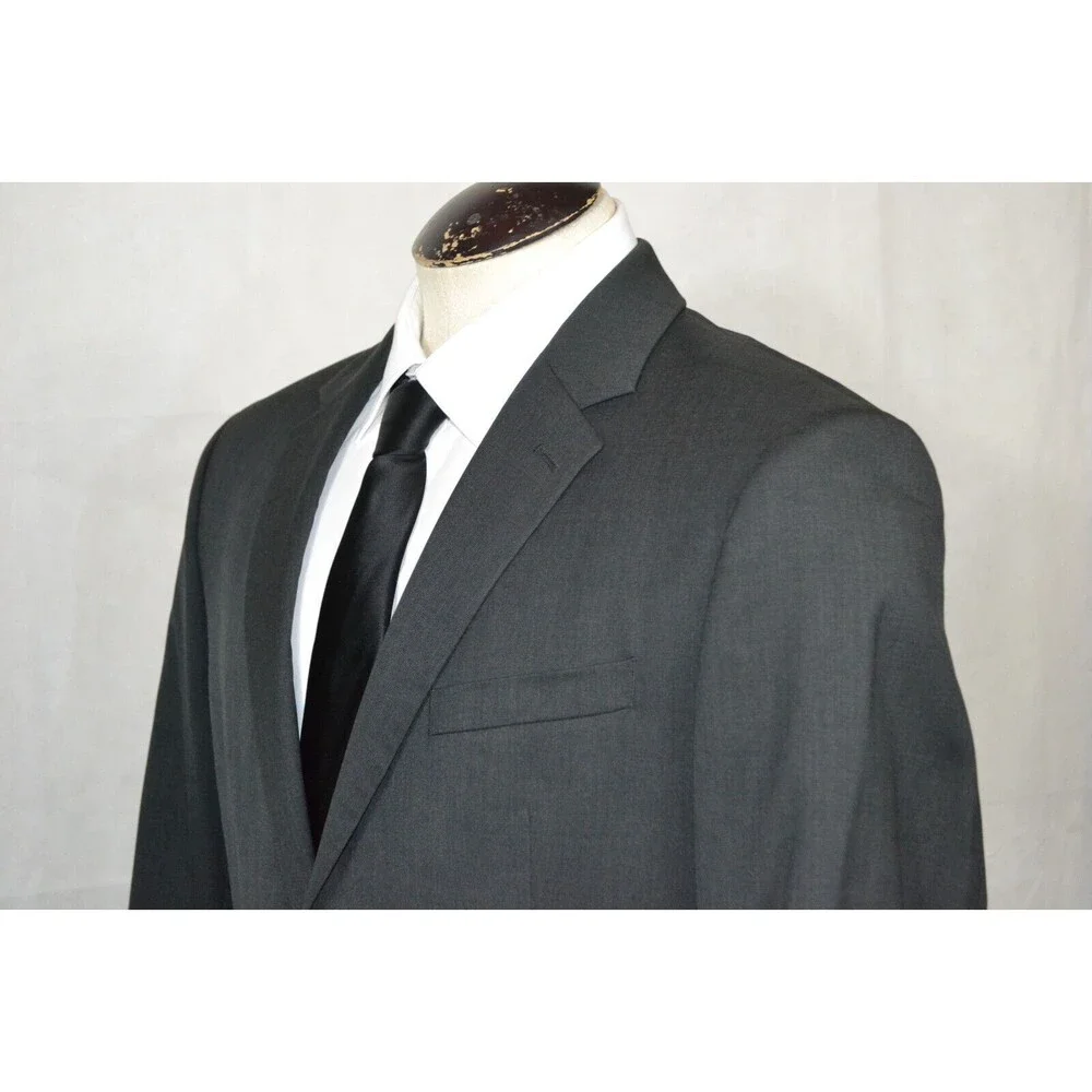 Banana Republic Blazer Mens 42R Gray Marzotto Wool Sport Coat‎ 2 Button Jacket
